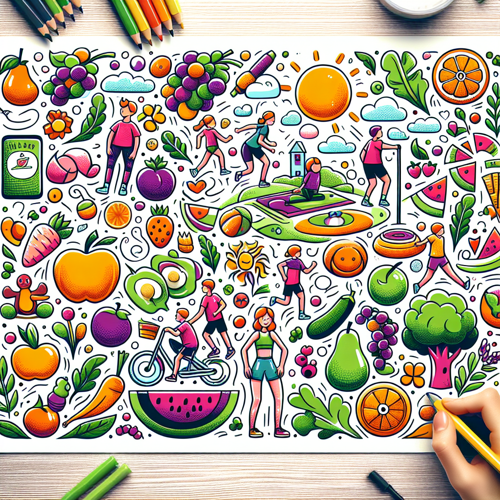 Ide Poster Hidup Sehat yang Mudah Digambar untuk Anak-anak